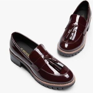 DREAM PAIRS Womens Loafers, Slip On Platform Chunky Penny Heeled Loafers NWOT
